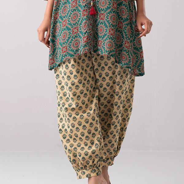 Relaxed Fit Printed Ethnic Pants